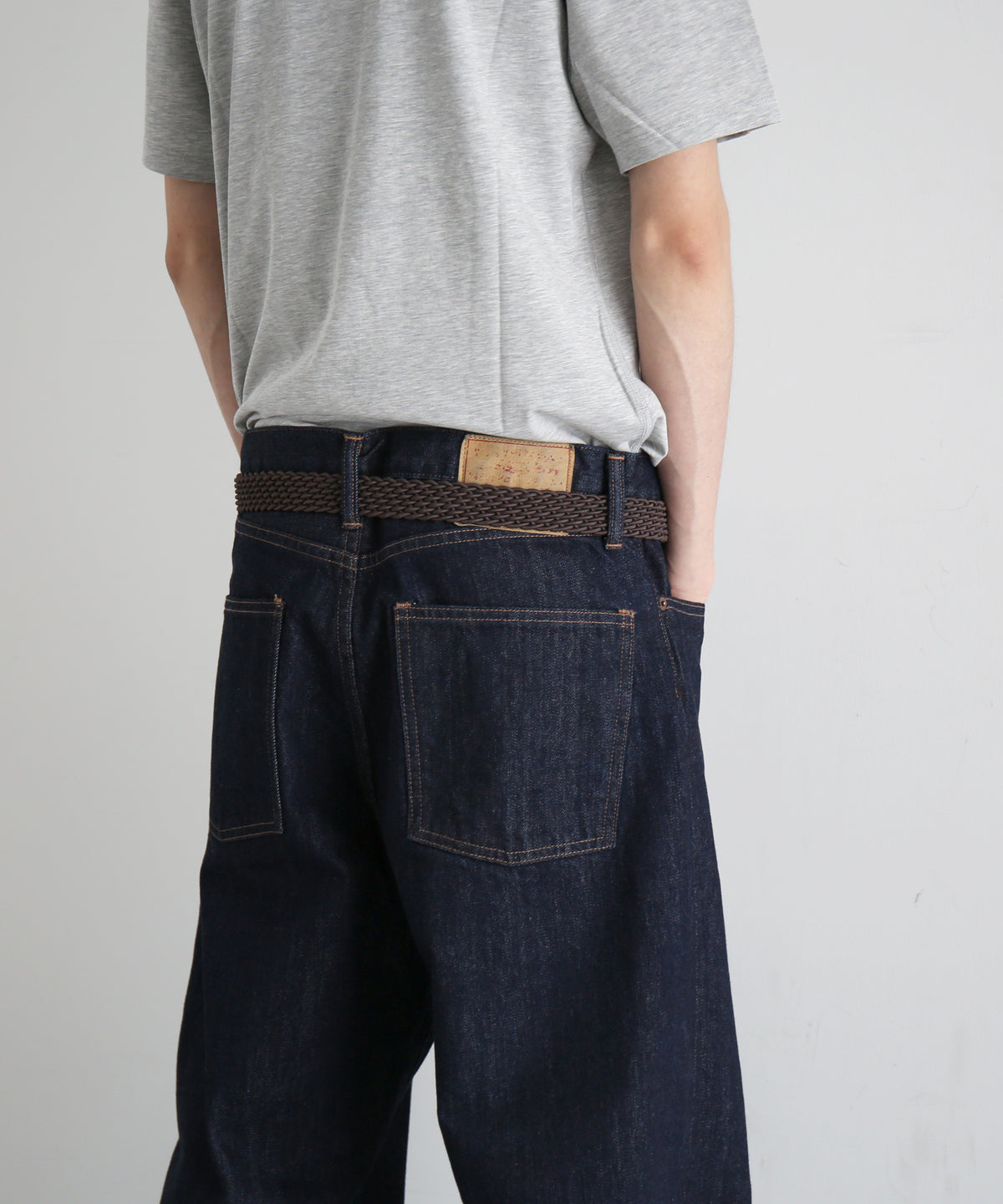 UNUSED Uw1202 Wide denim pants "INDIGO"