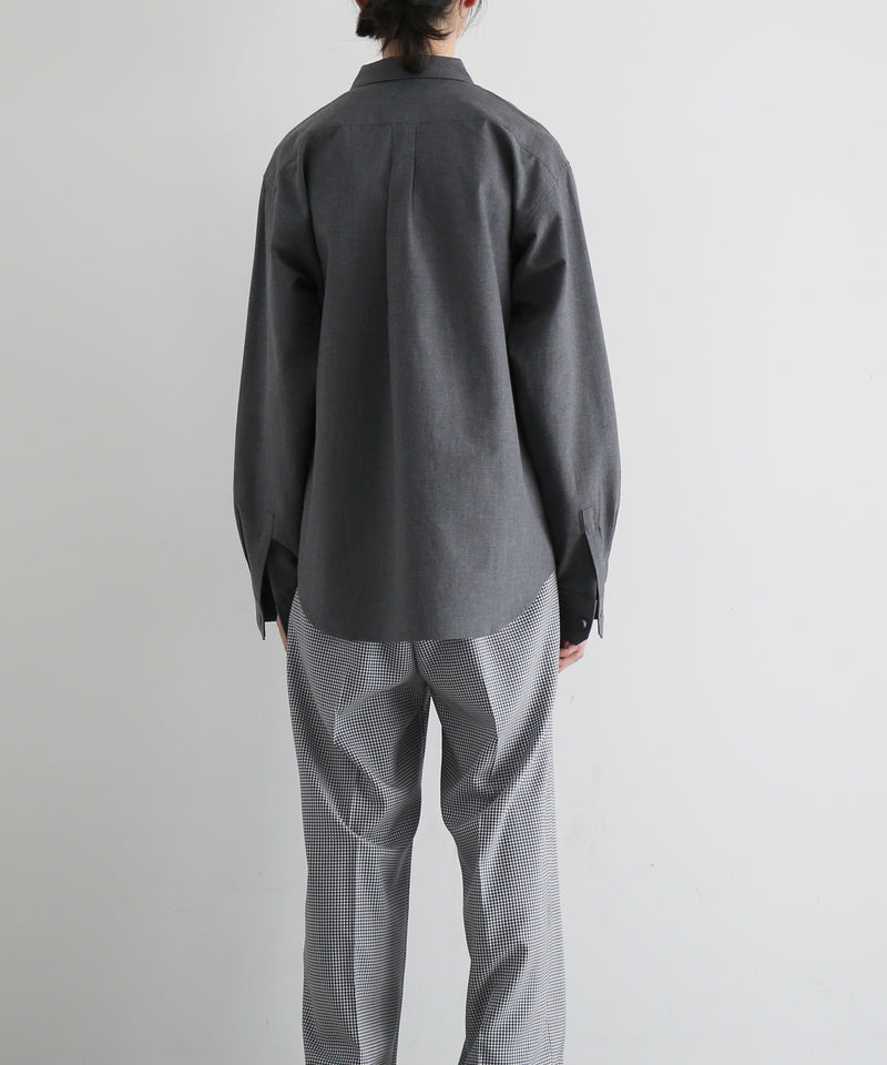 well Buttons position shirt "GRAY"