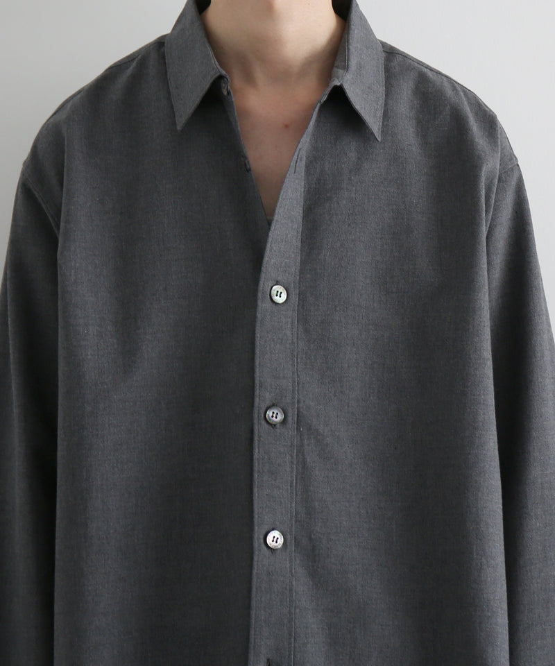 well Buttons position shirt "GRAY"