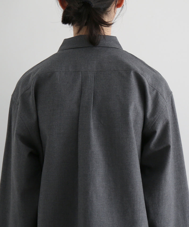 well Buttons position shirt "GRAY"