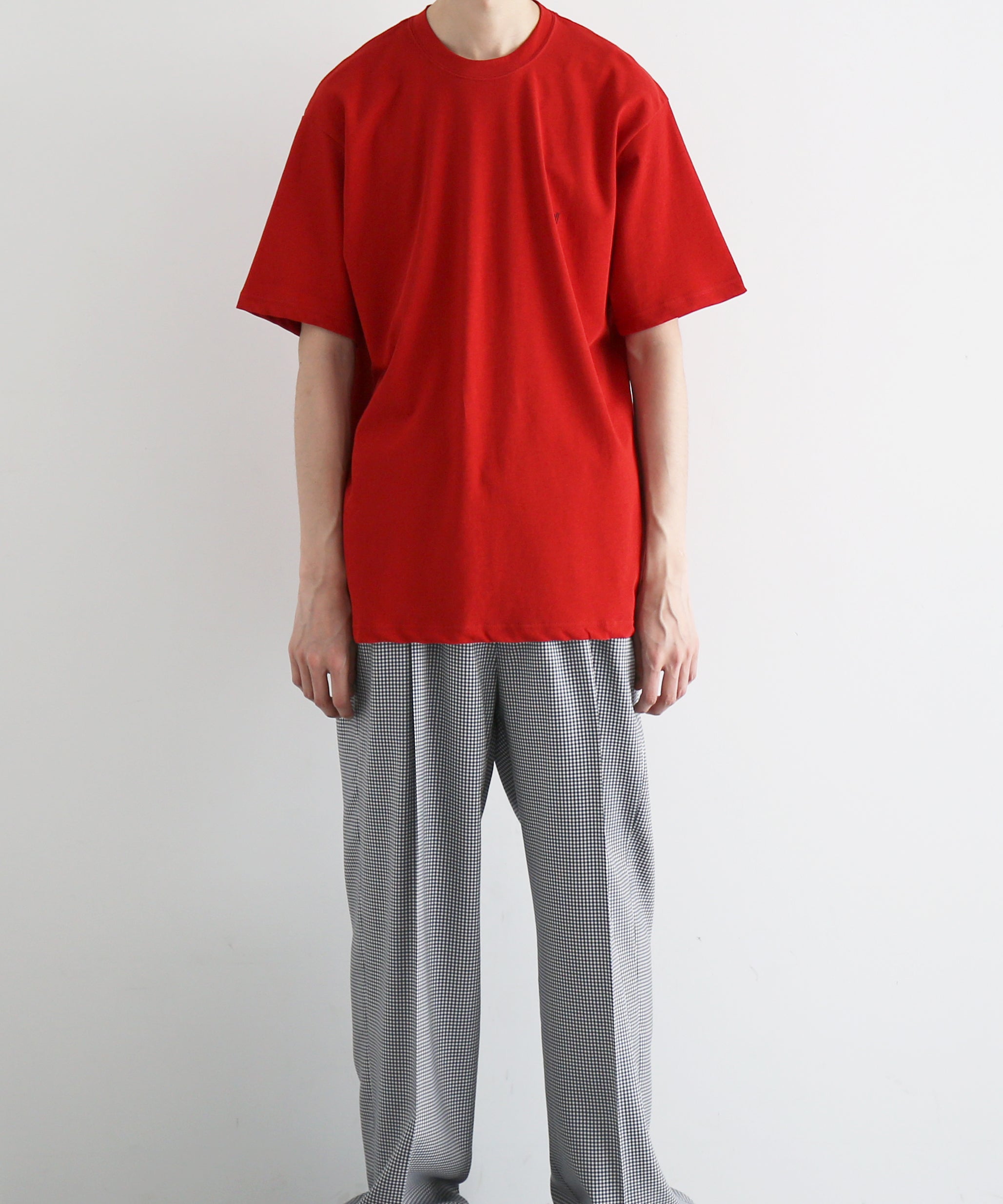 well Titled logo t-shirt "RED"