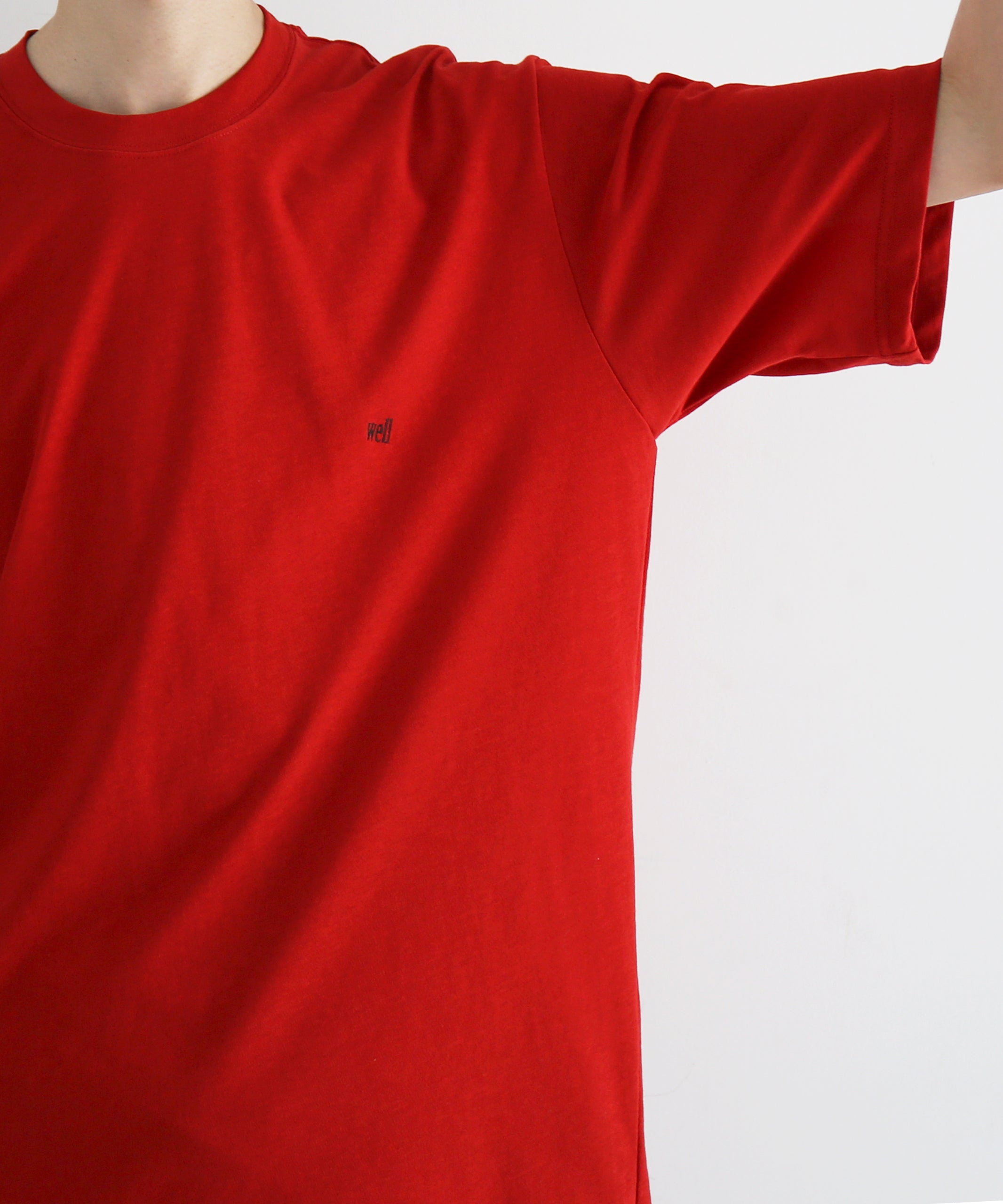 well Titled logo t-shirt "RED"