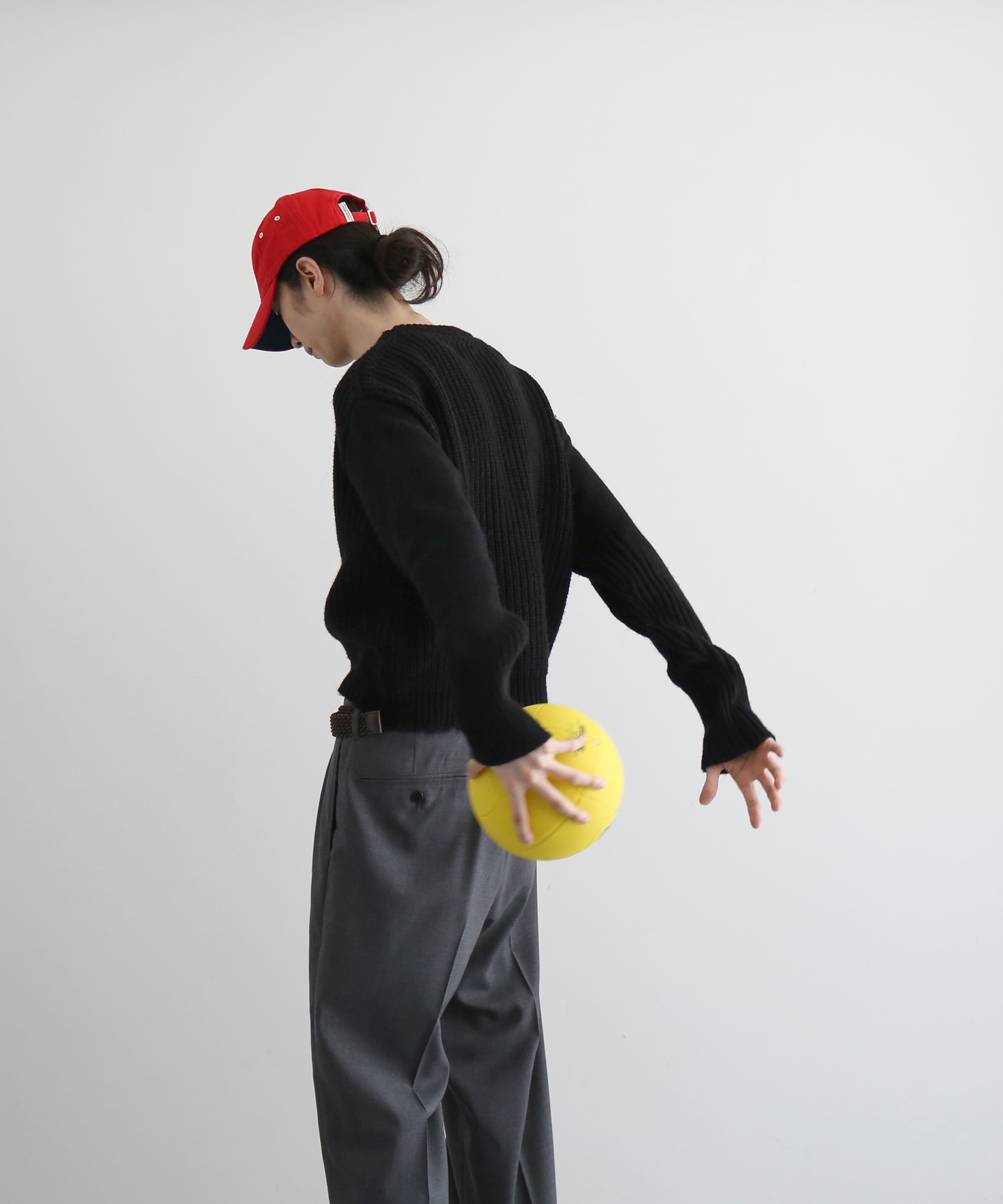 Basketcase Fisherman, knit "BLACK"