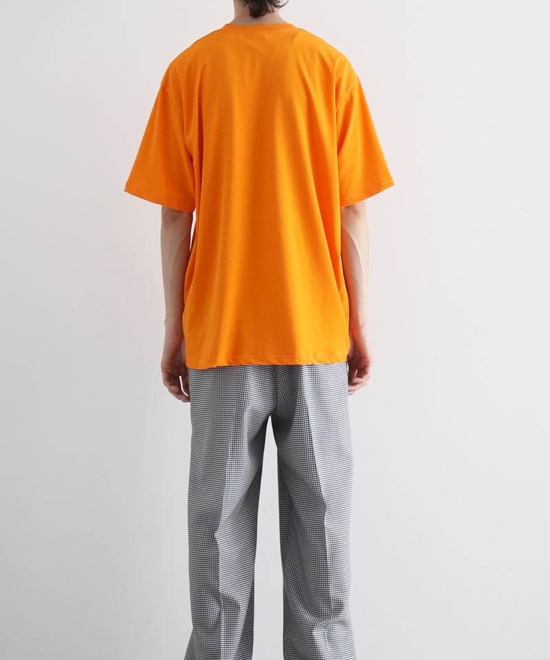 well Titled logo t-shirt "ORANGE"