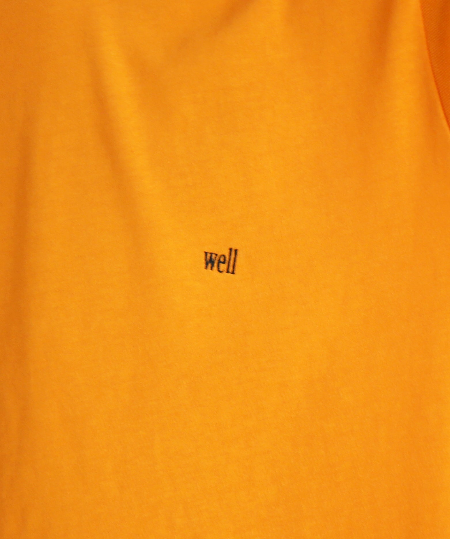 well Titled logo t-shirt "ORANGE"
