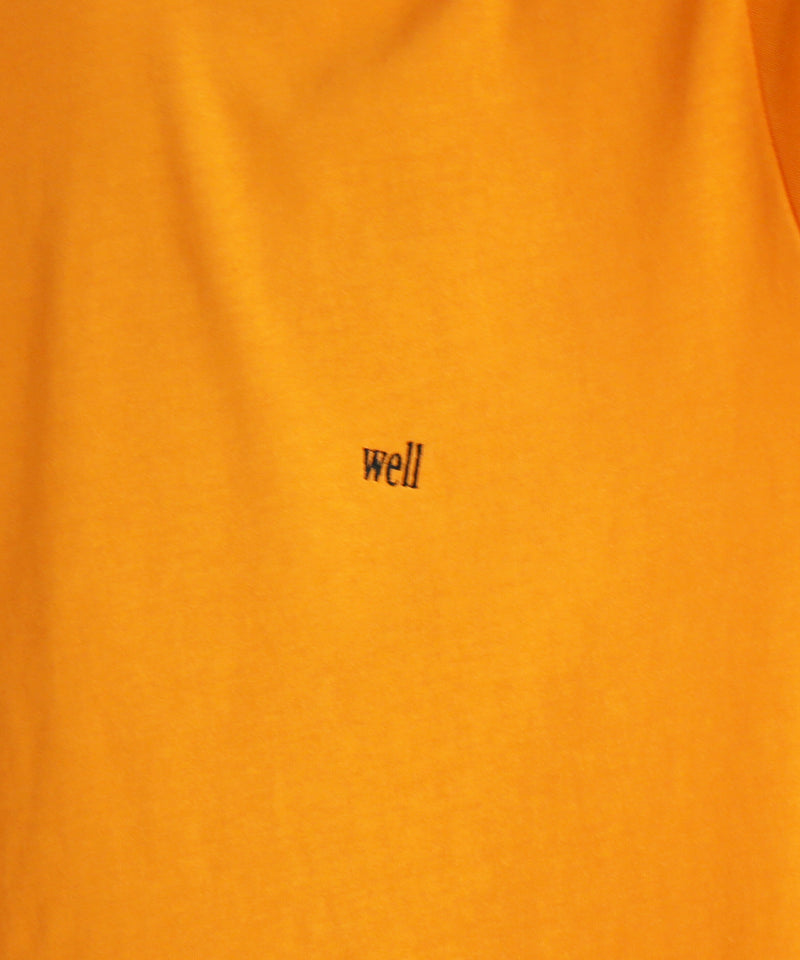 well Titled logo t-shirt "ORANGE"