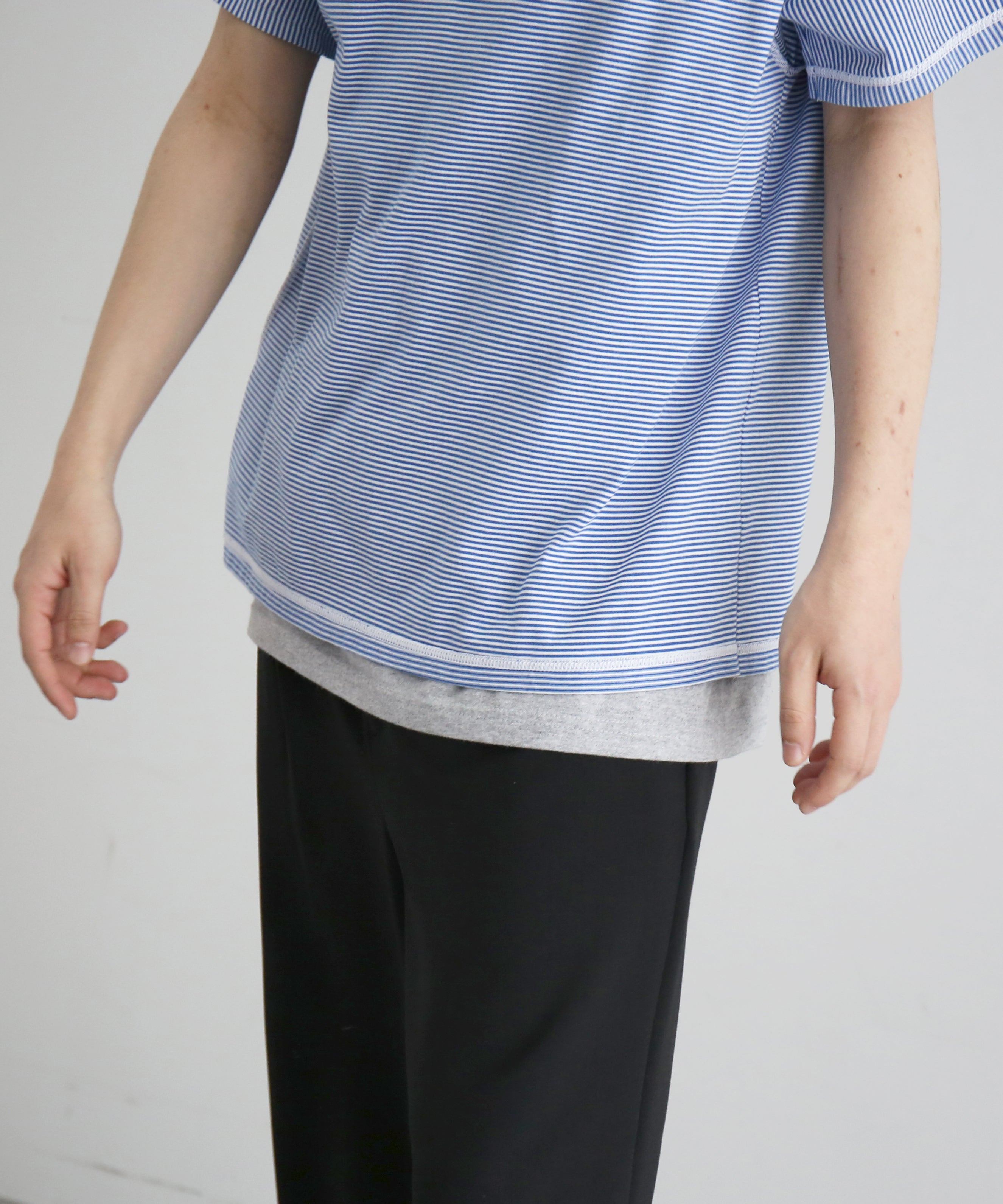 ABELIA EDOWARD GOUCHA Classic shirt "BLUE"