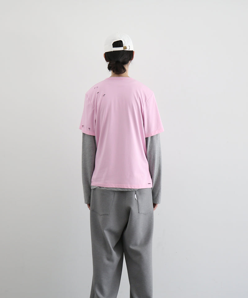 Gimaguas Ricardo 2layeres t-shirt "PINK-GREY"