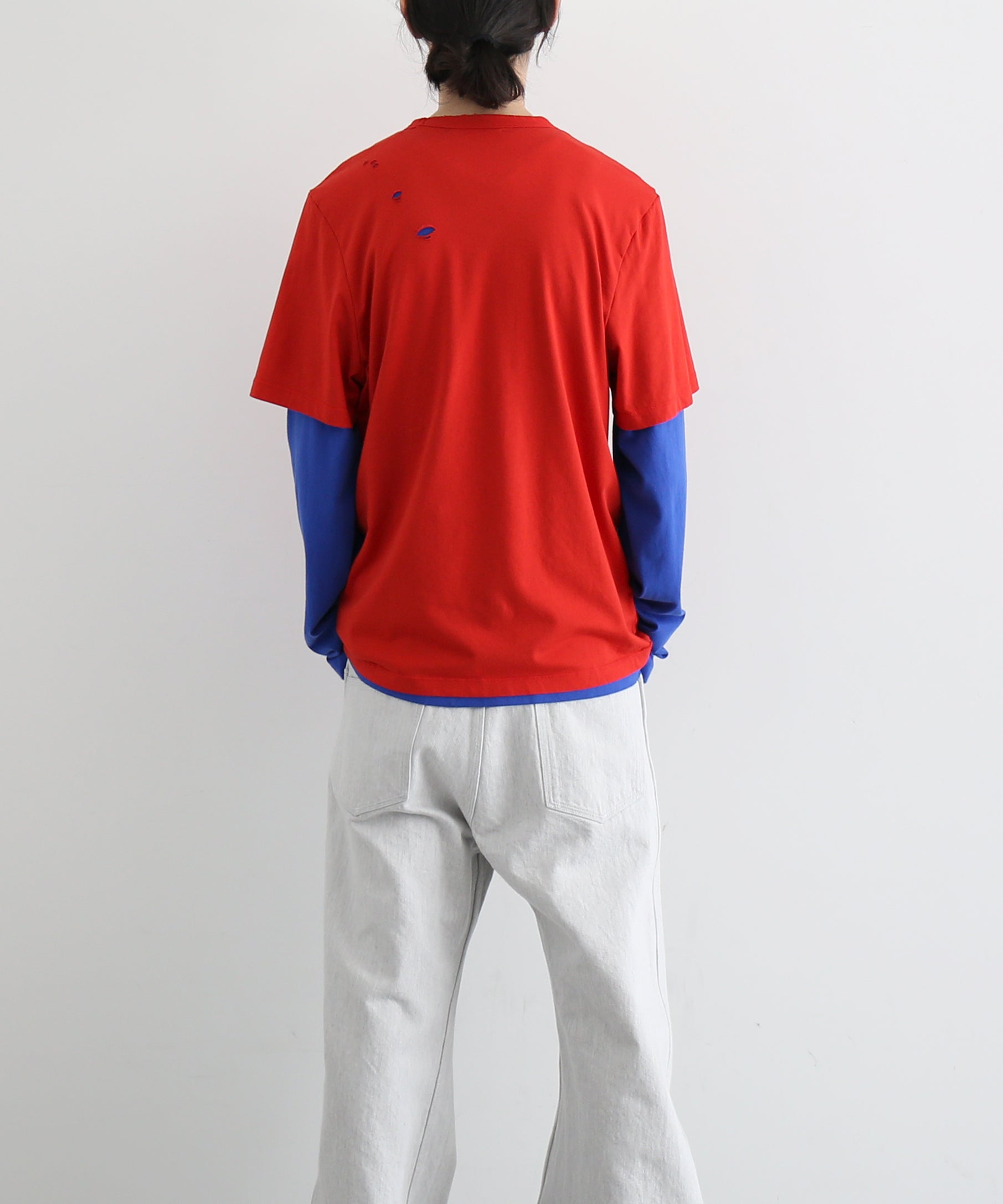 Gimaguas Ricardo 2layeres t-shirt "RED-BLUE"