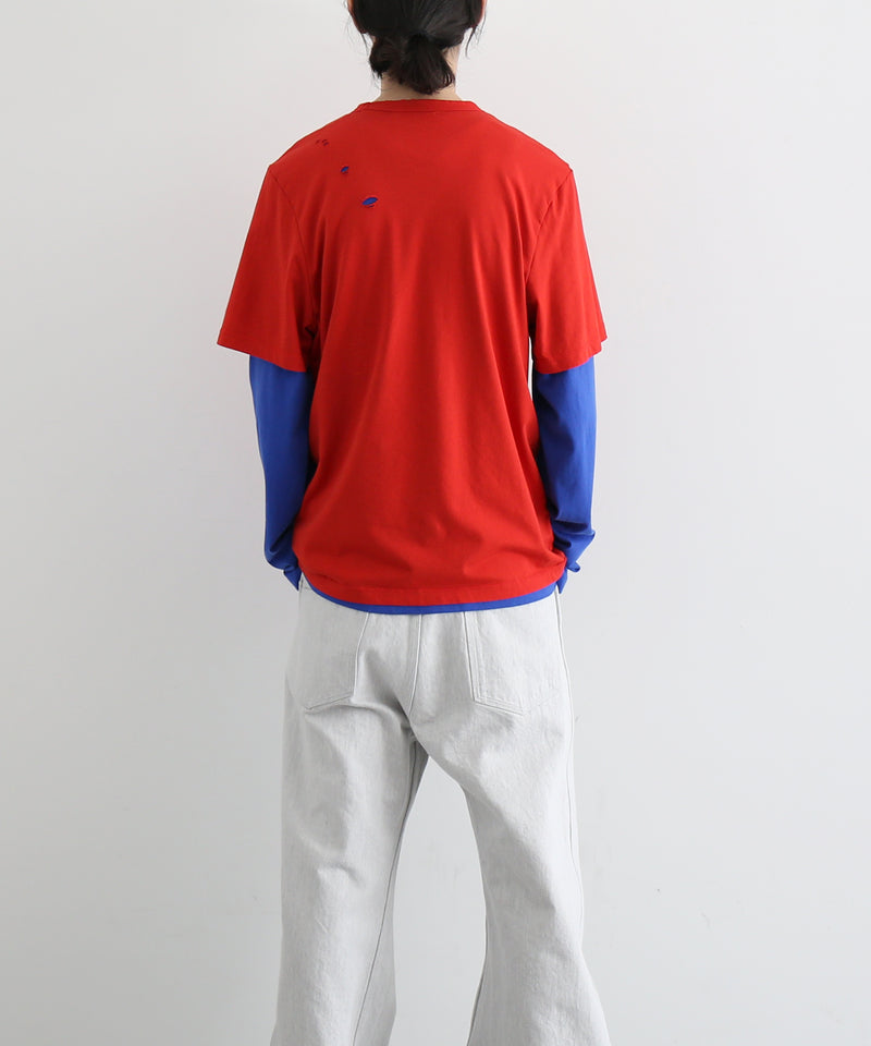 Gimaguas Ricardo 2layeres t-shirt "RED-BLUE"