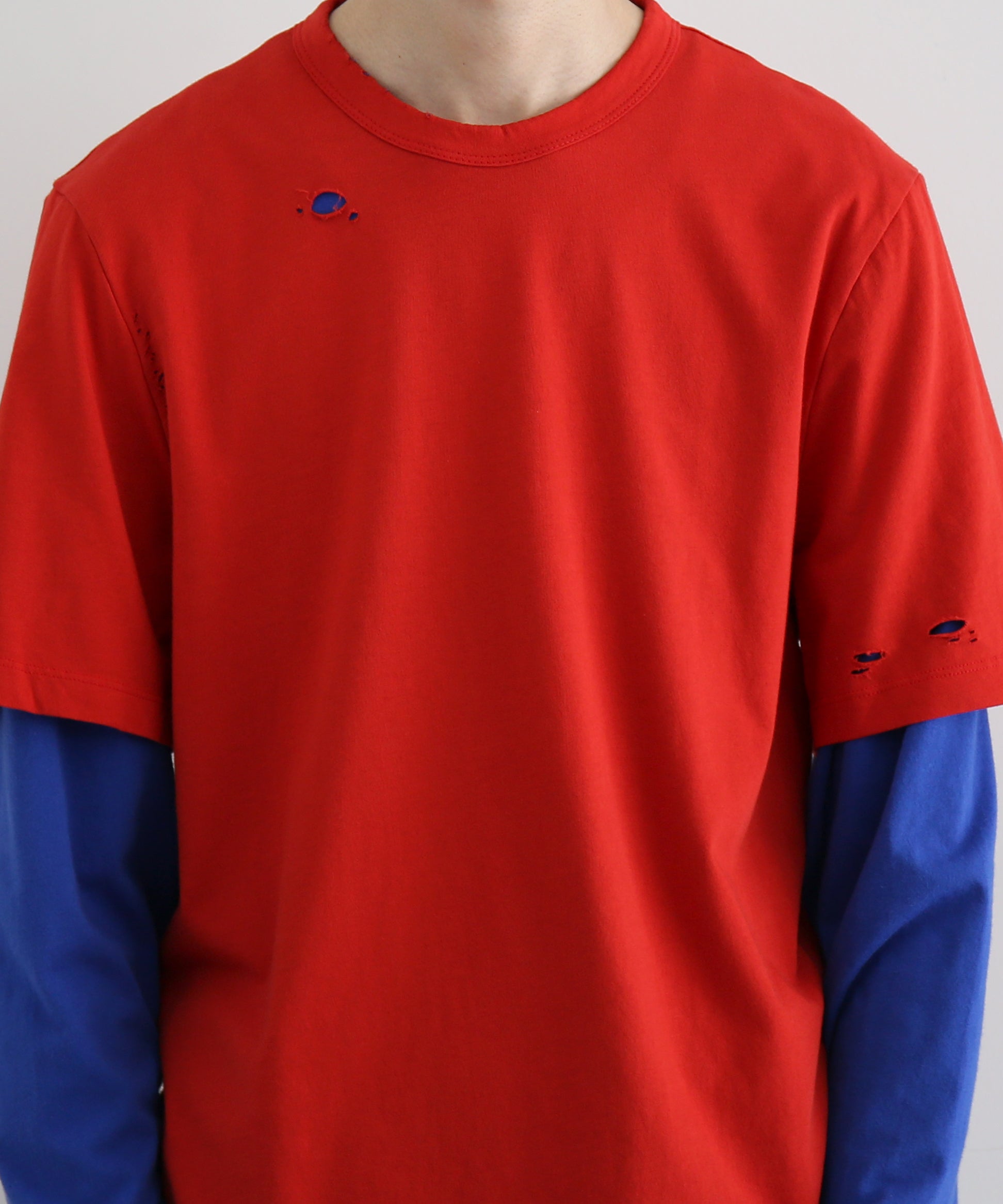 Gimaguas Ricardo 2layeres t-shirt "RED-BLUE"