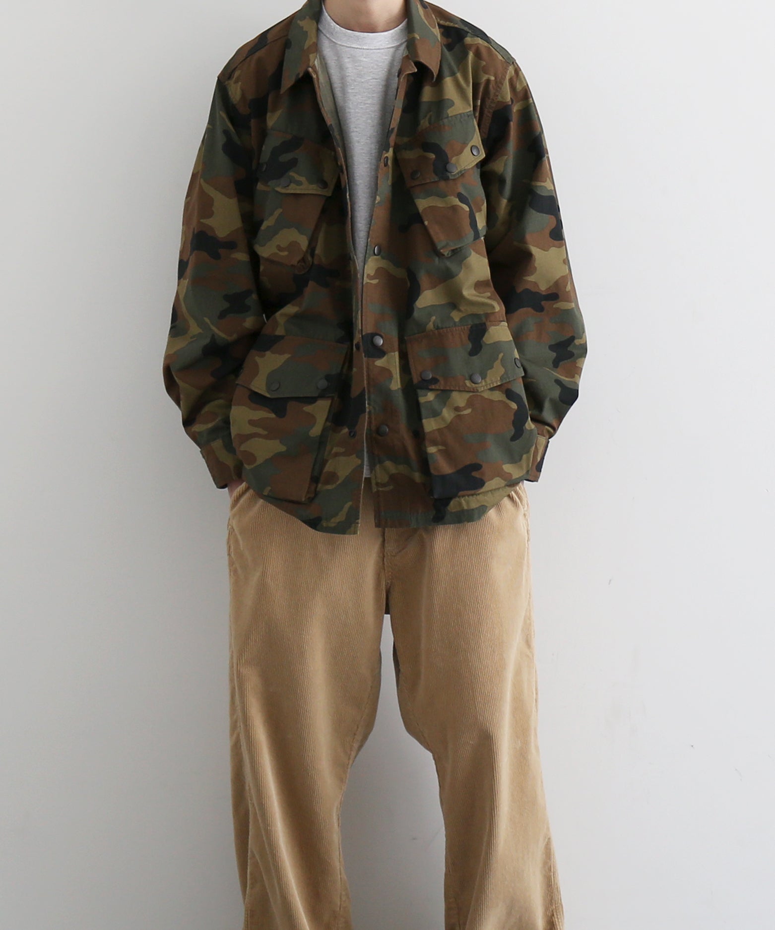 NEEDLES Jungle fatigue jacket- ctn ripstop "C-WOODLAND"