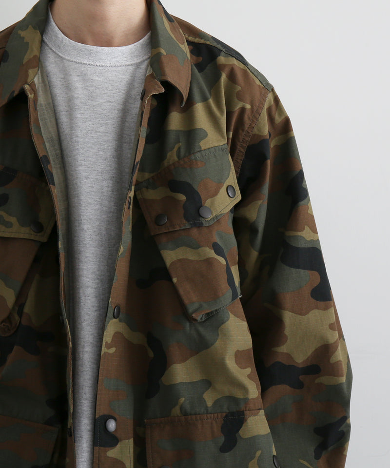 NEEDLES Jungle fatigue jacket- ctn ripstop "C-WOODLAND"