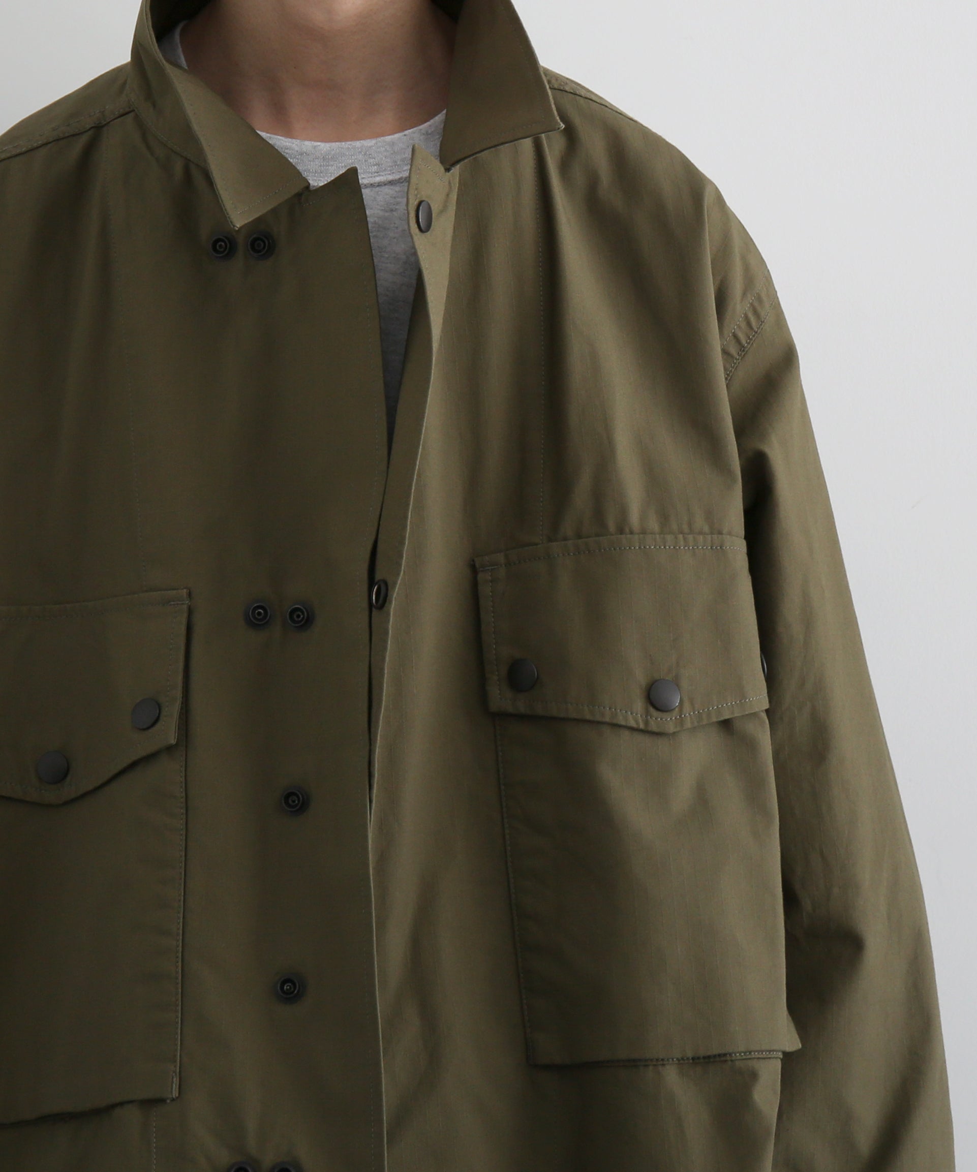 NEEDLES Field jacket- cotton ripstop "A-OLIVE A"