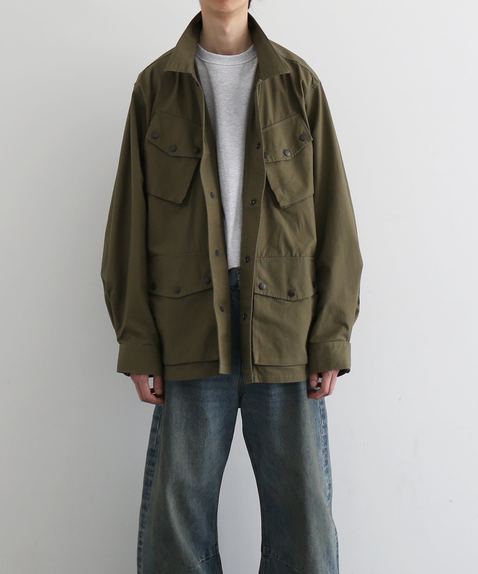 NEEDLES Jungle fatigue jacket- ctn ripstop "C-WOODLAND"