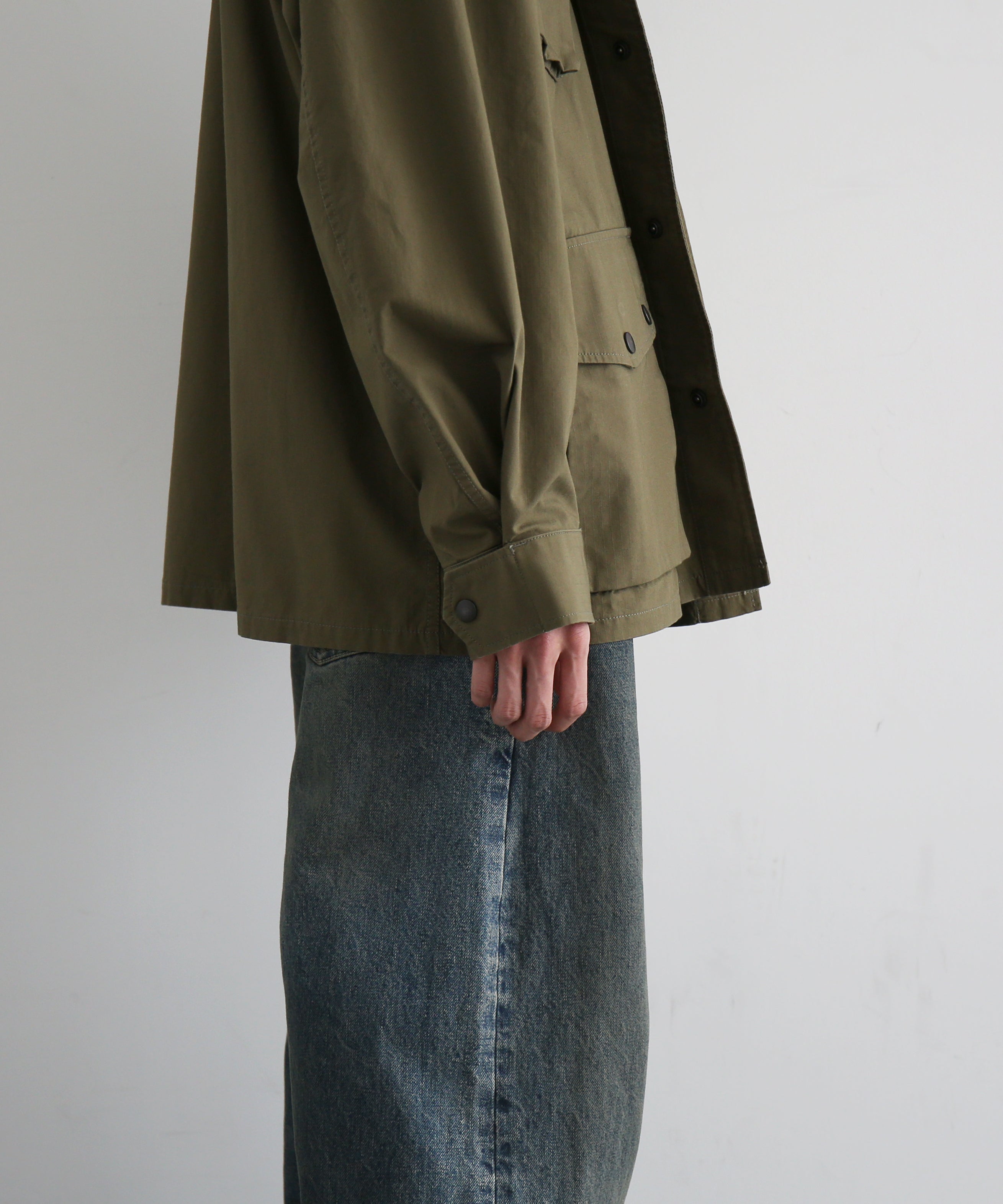 NEEDLES Jungle fatigue jacket- ctn ripstop "A-OLIVE A"