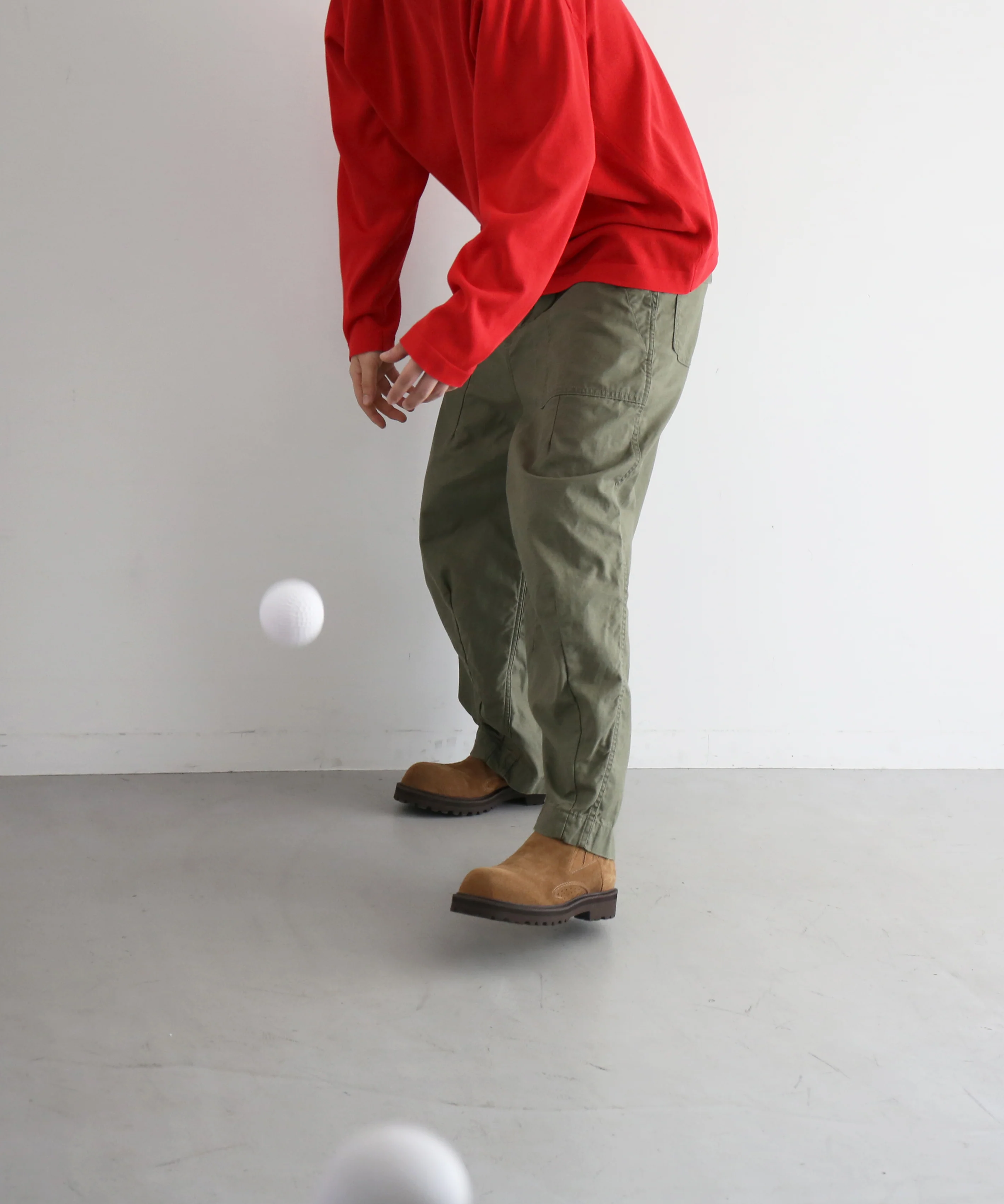 【EXCLUSIVE】crepuscule Washi v/n pullover "RED"