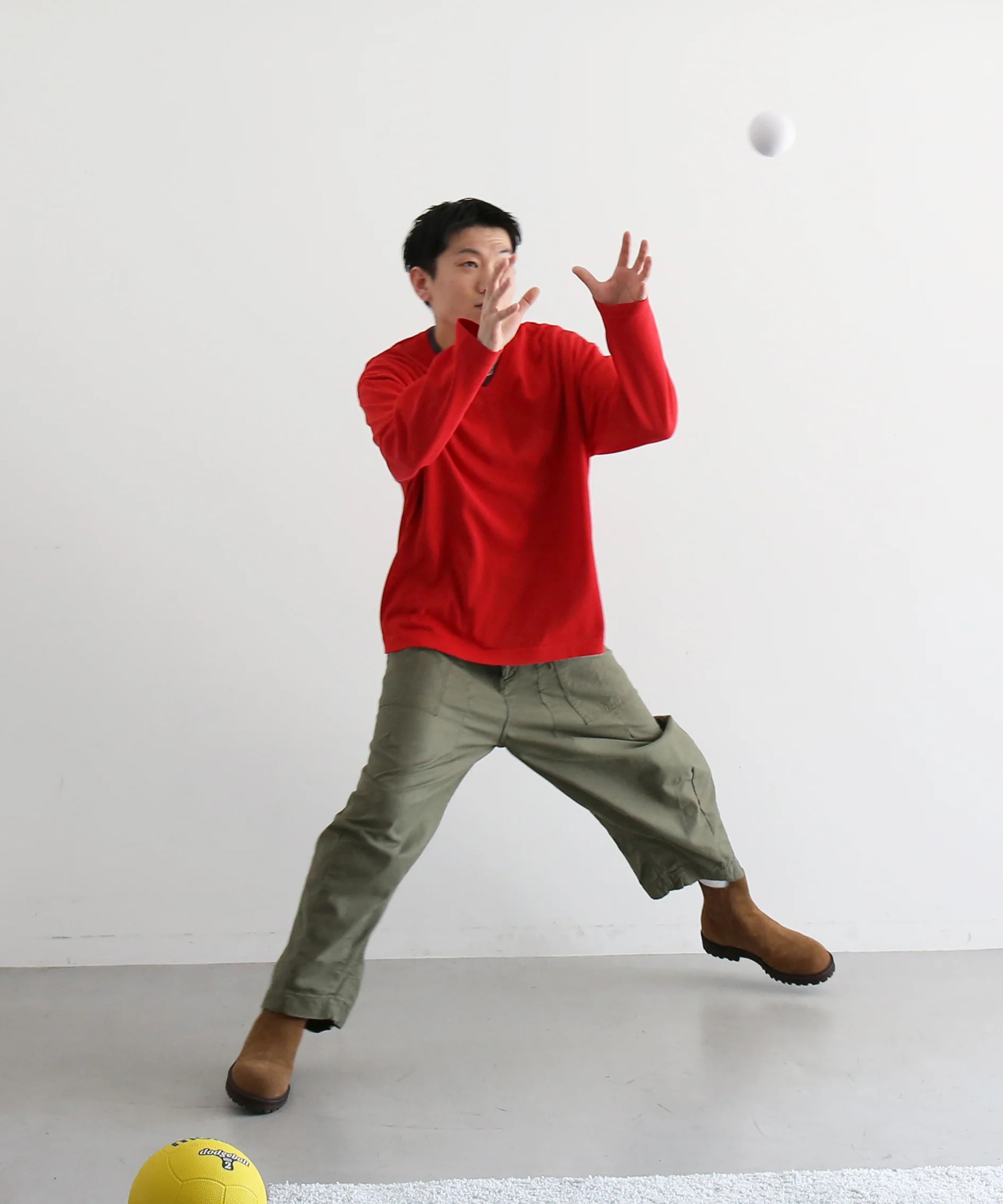 【EXCLUSIVE】crepuscule Washi v/n pullover "RED"