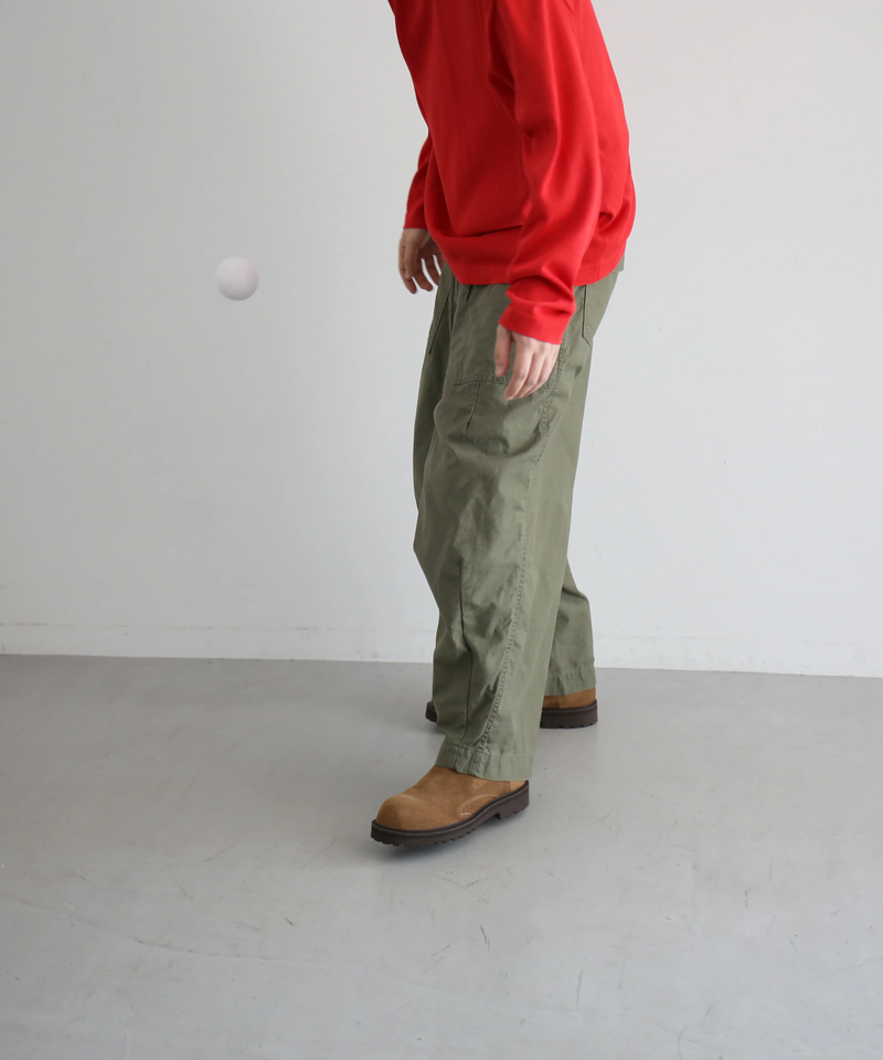 【EXCLUSIVE】crepuscule Washi v/n pullover "RED"