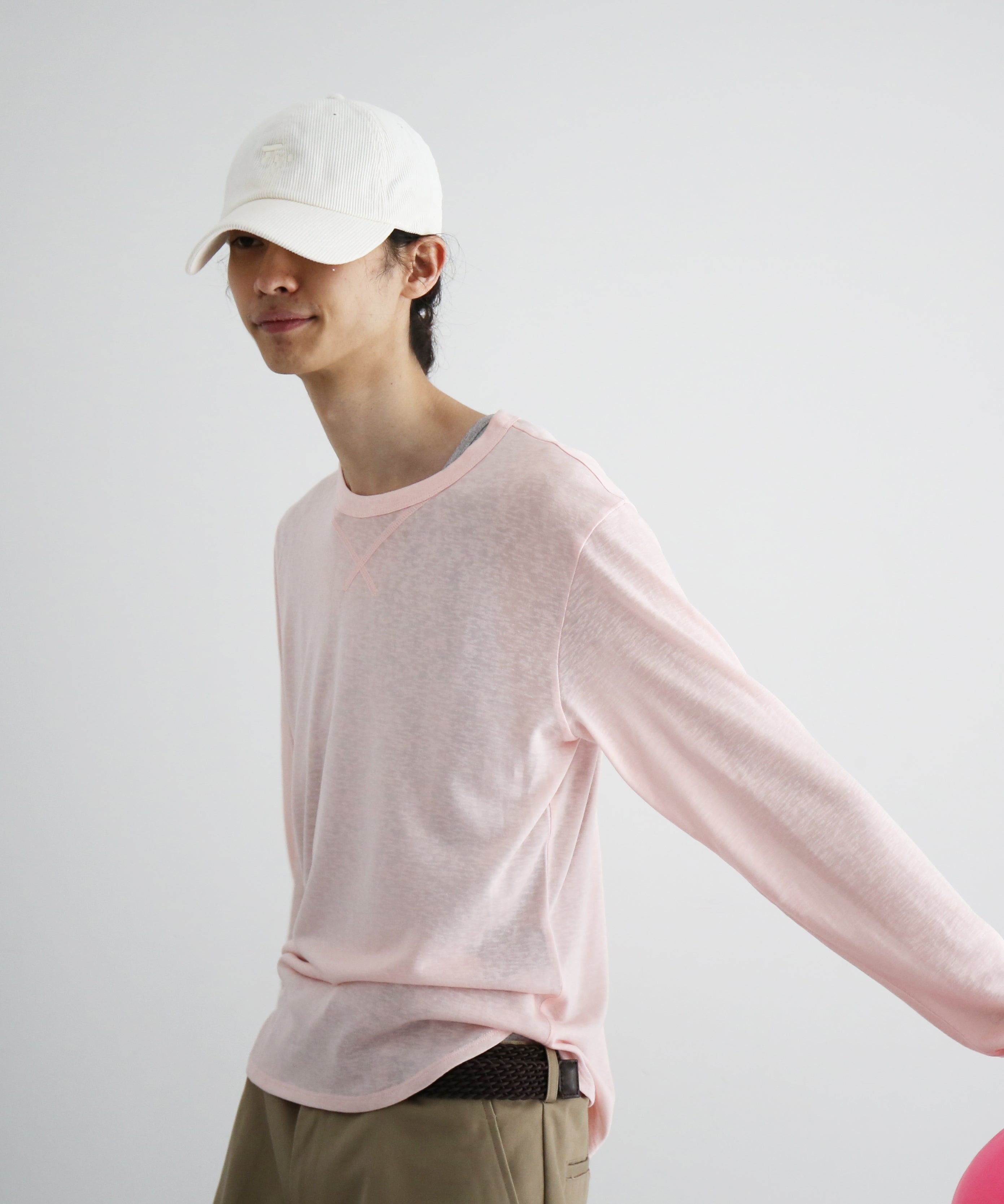 Fax Copy Express Afternoon stretch relaxed top "NAVY"