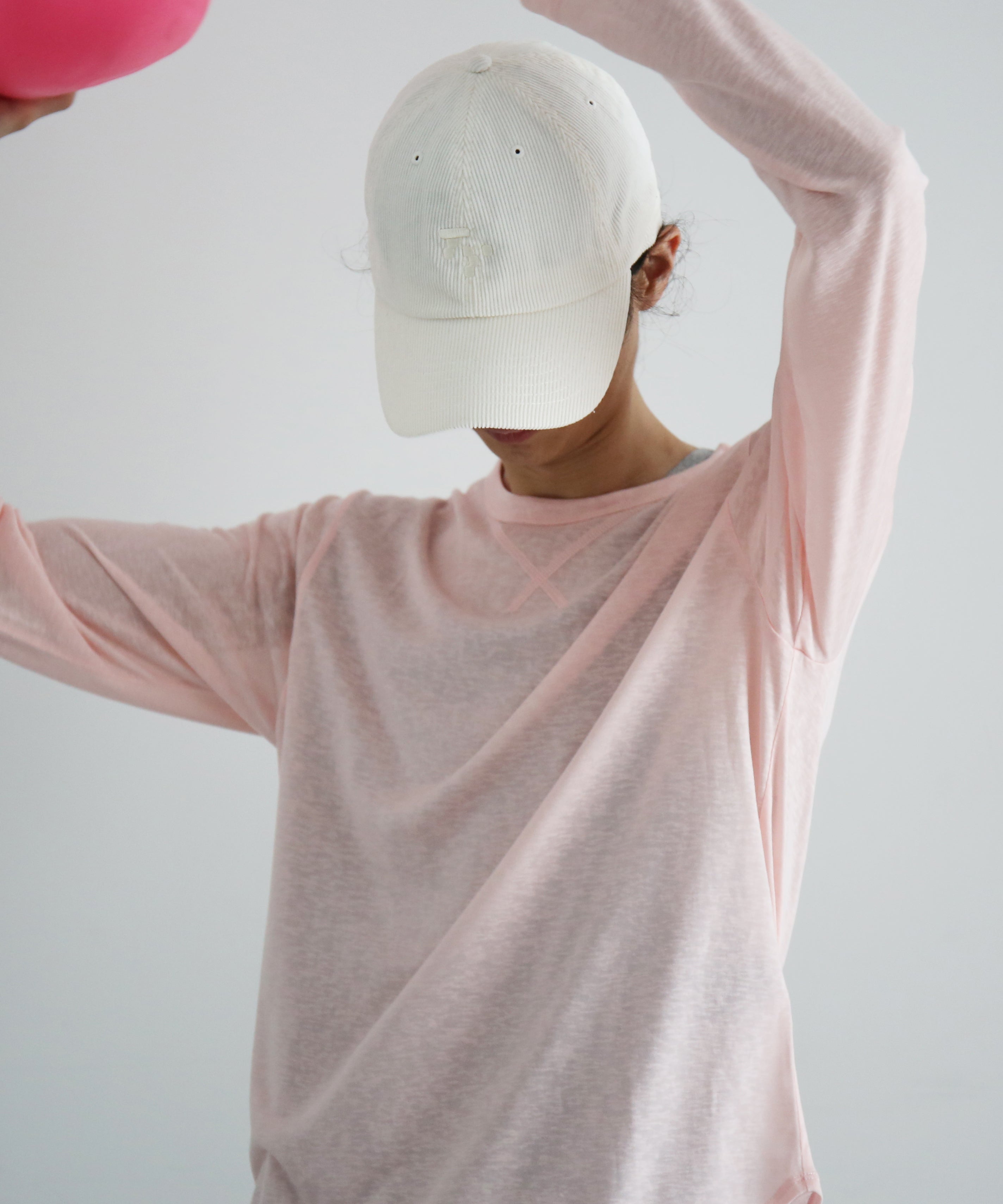 Fax Copy Express Afternoon stretch relaxed top "PINK"