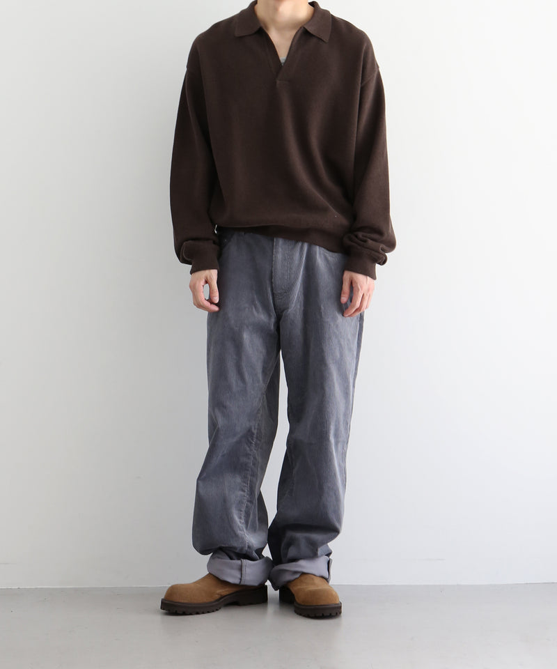 crepuscule Co/wo moss stitch skipper "BROWN"