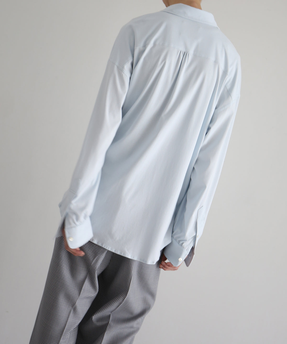KAIKO Regular collar shirt "S.BLUE"