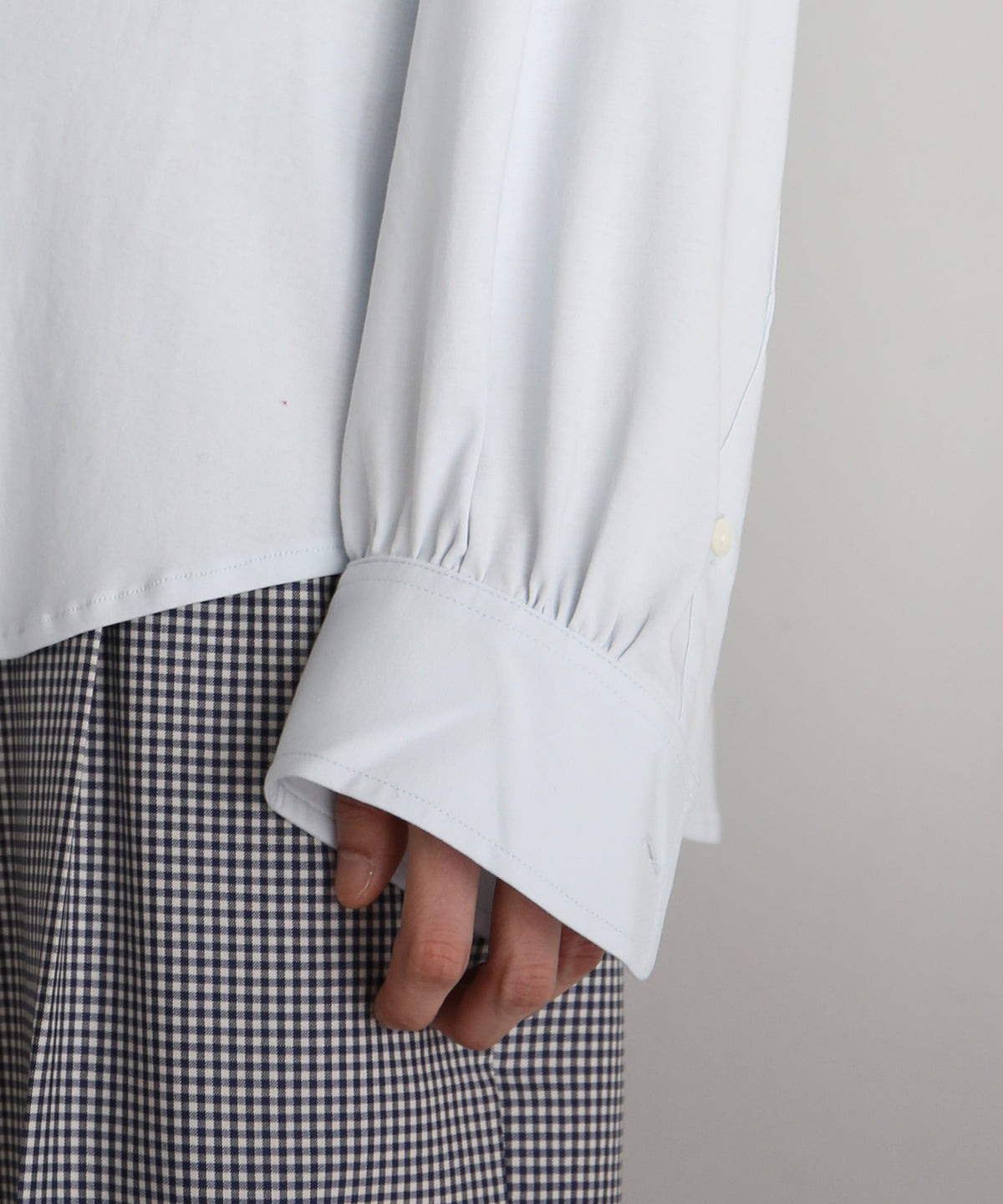 KAIKO Regular collar shirt "S.BLUE"