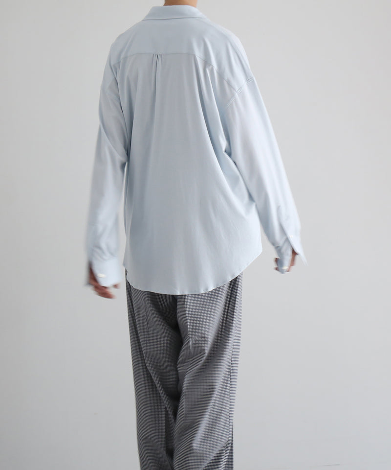 KAIKO Regular collar shirt "S.BLUE"