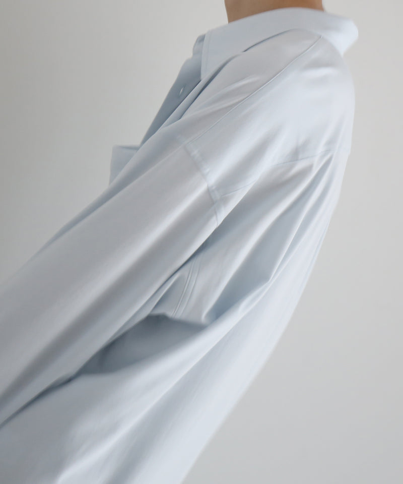 KAIKO Regular collar shirt "S.BLUE"