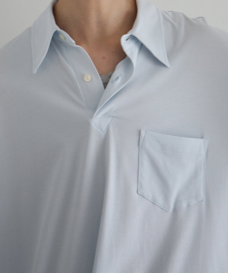 KAIKO Polo neck shirt "S.BLUE"