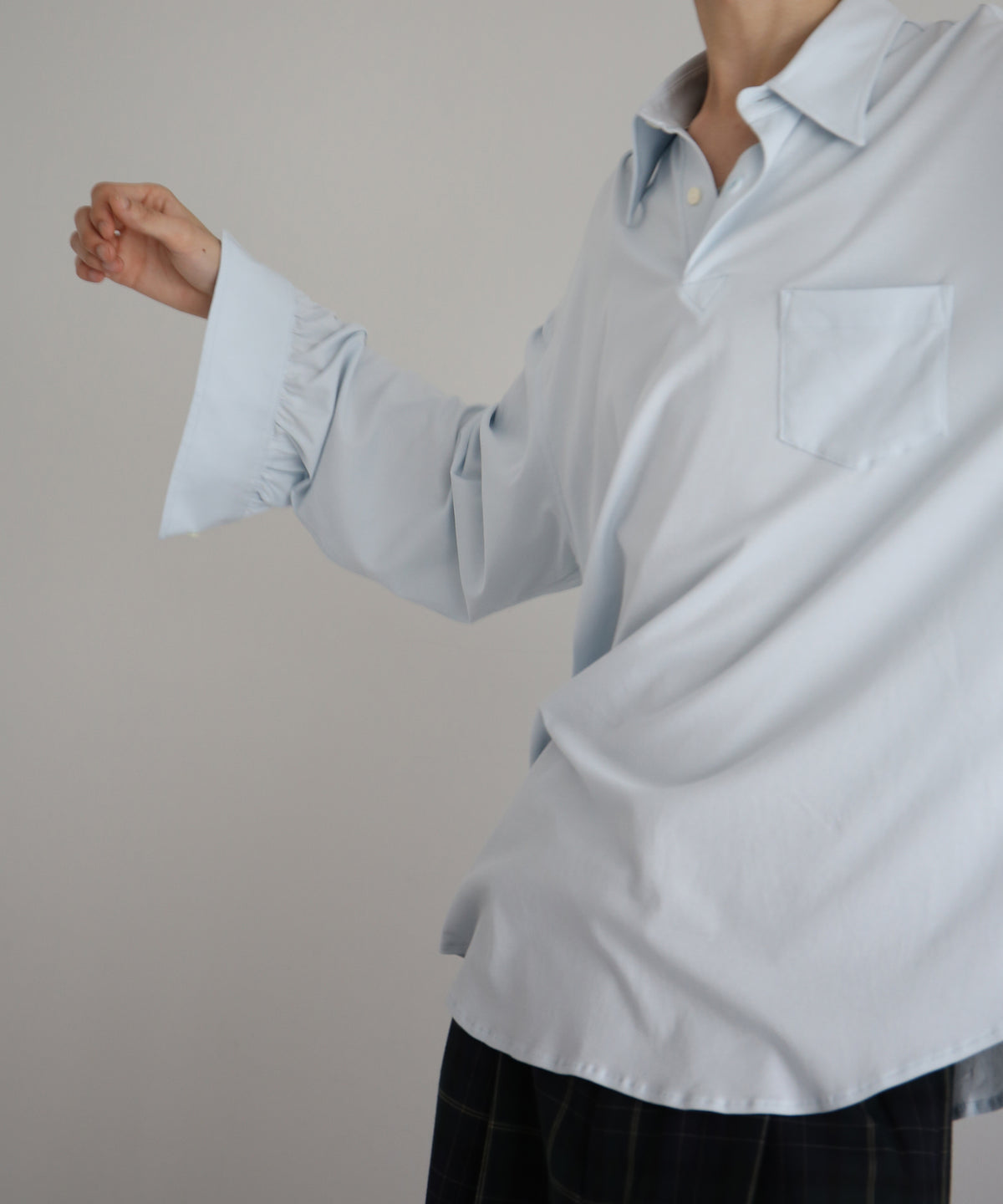 KAIKO Polo neck shirt "S.BLUE"