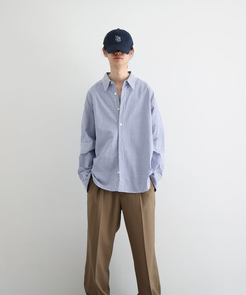 KAIKO Regular collar shirt "S.BLUE"