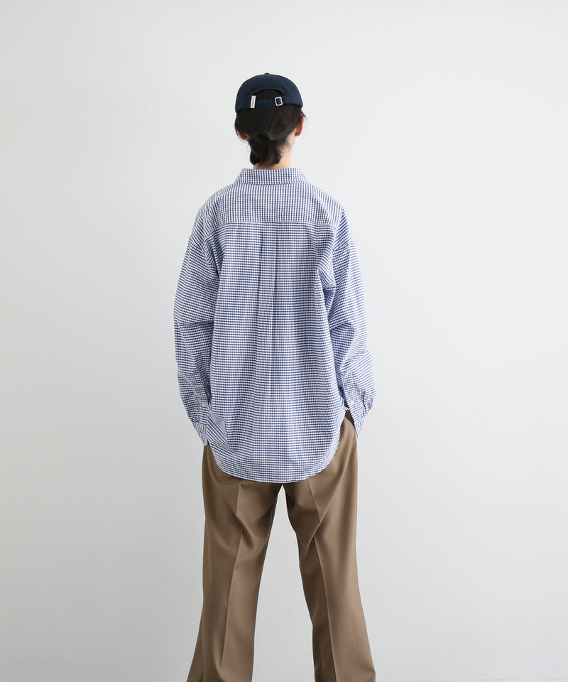 KAIKO Regular collar shirt "NAVY"