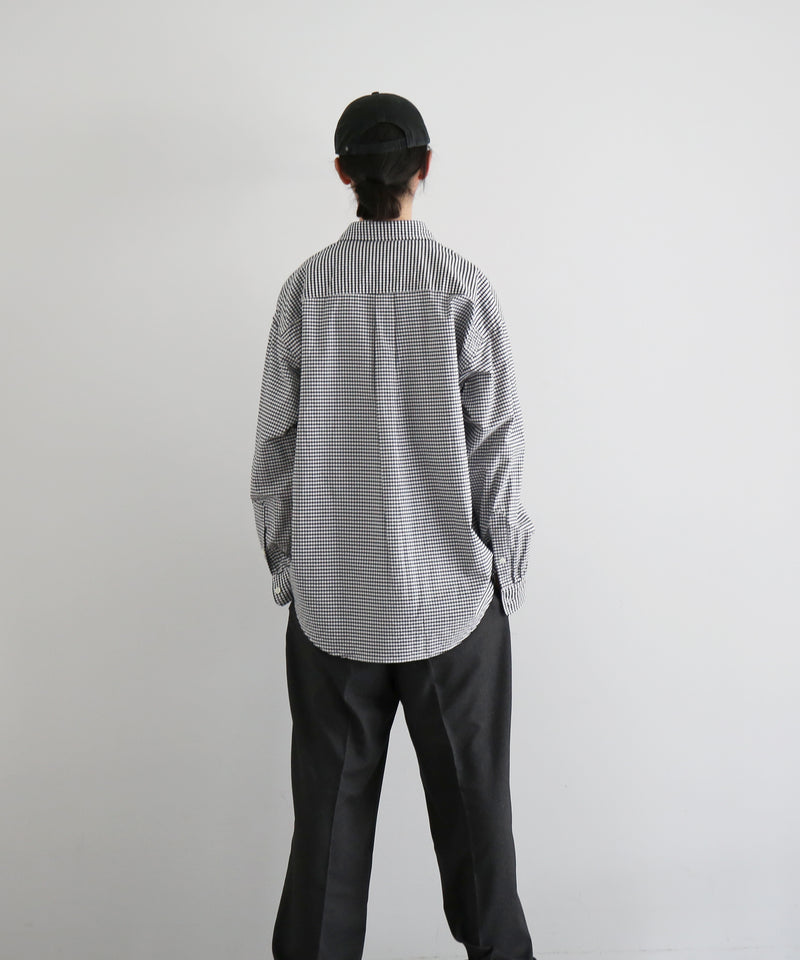 KAIKO Regular collar shirt "BLACK"