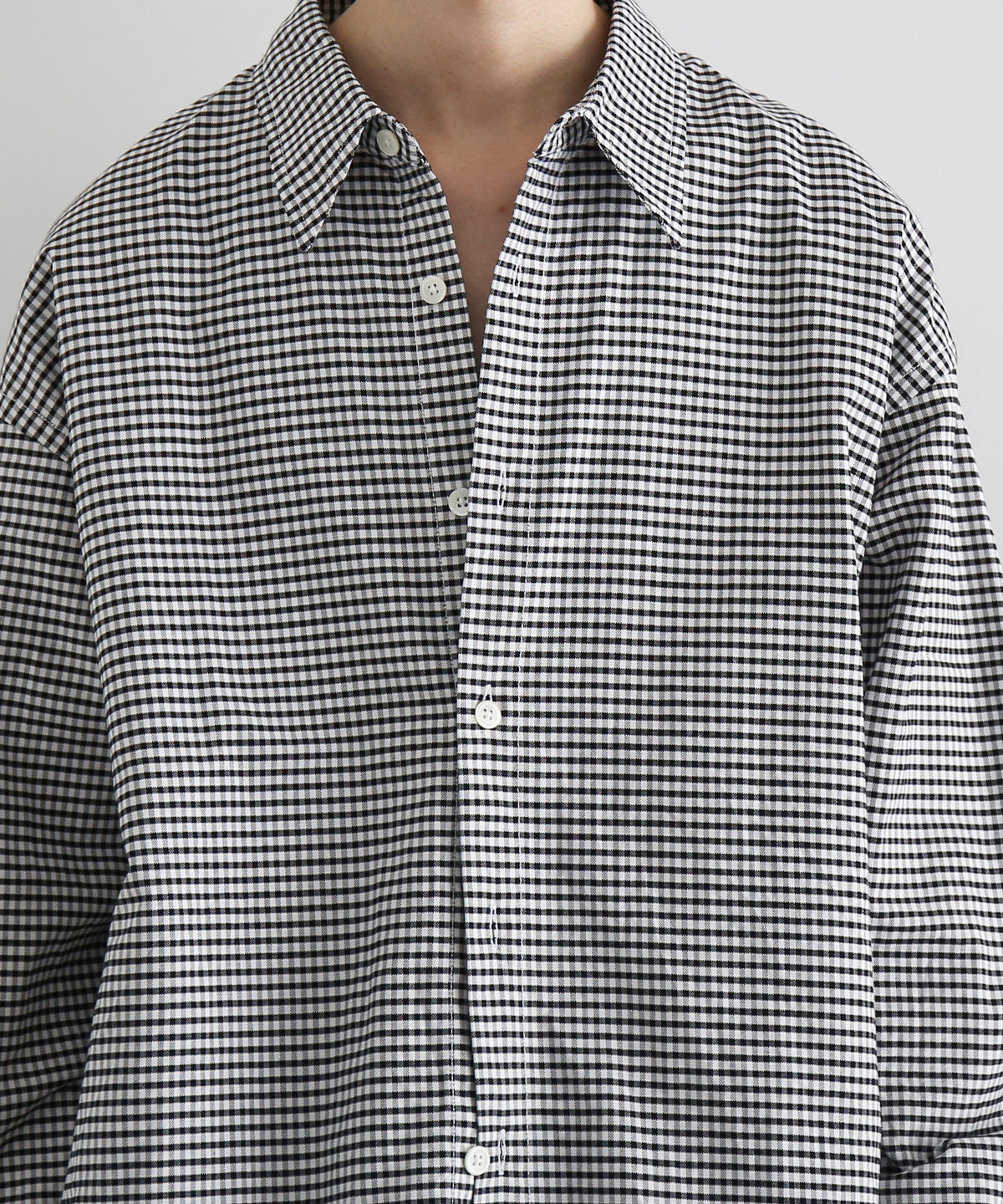 KAIKO Regular collar shirt "BLACK"