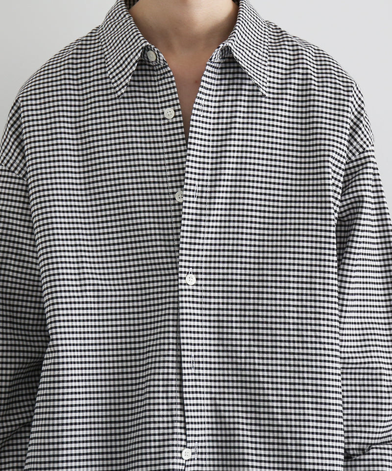 KAIKO Regular collar shirt "BLACK"