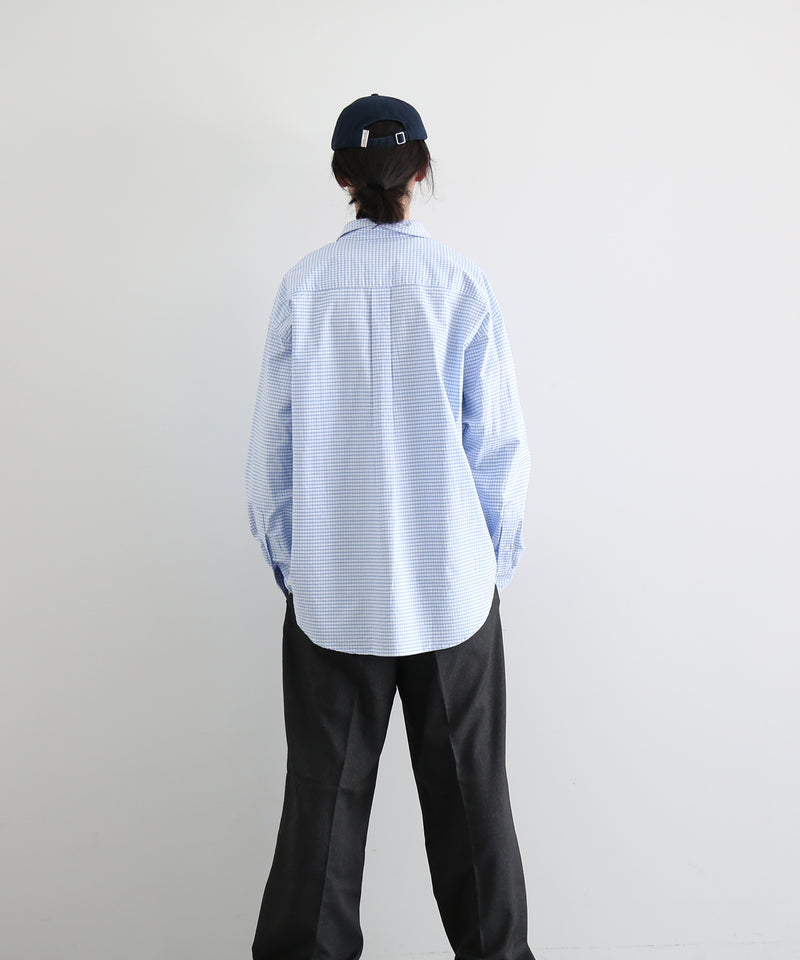 KAIKO Regular collar shirt "S.BLUE"