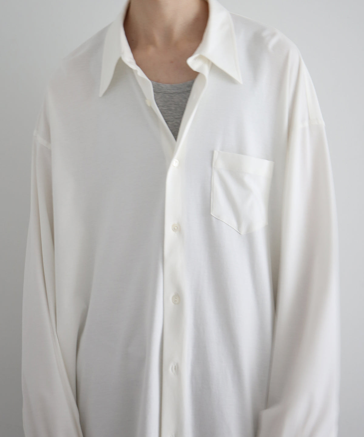 KAIKO Regular collar shirt "S.BLUE"