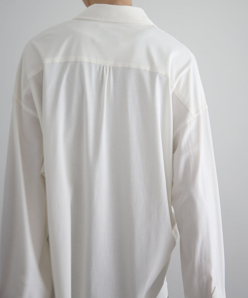KAIKO Polo neck shirt "O.WHITE"