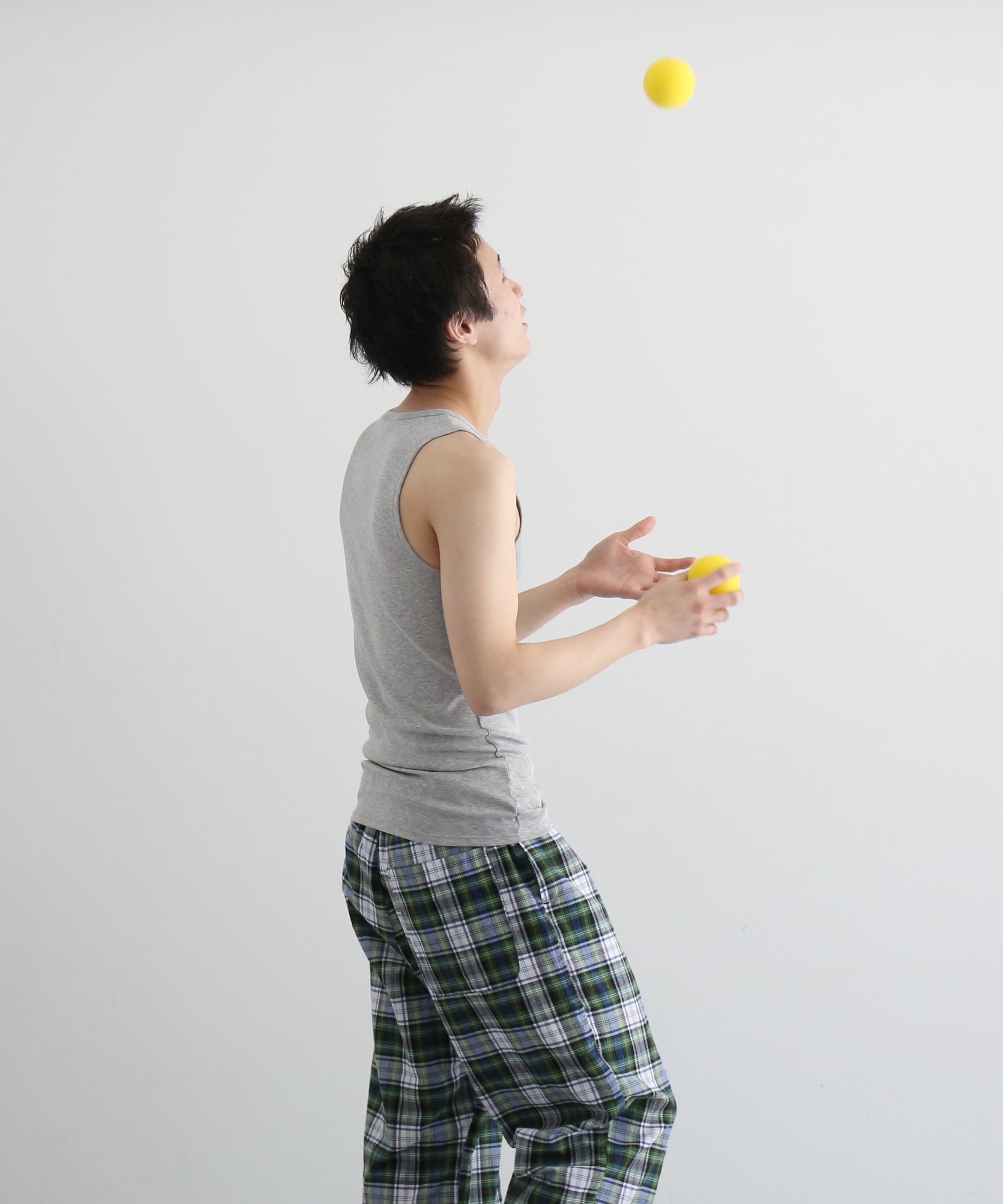 KAIKO Rib tank top “TOP GRAY”