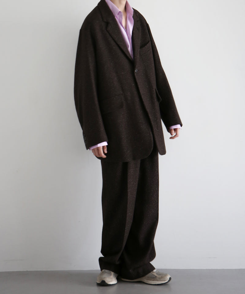 URU Silk napped tweed - over jacket "D.BROWN"