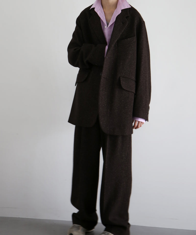 URU Silk napped tweed - over jacket "D.BROWN"