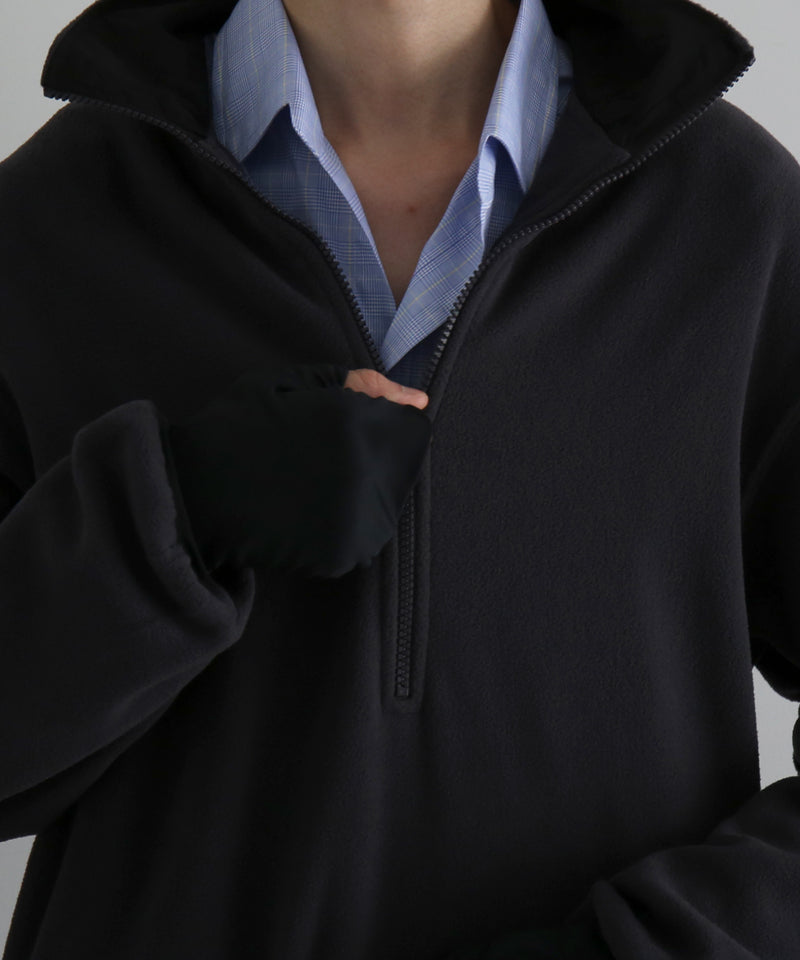entire studios Shell fleece “BLACK”
