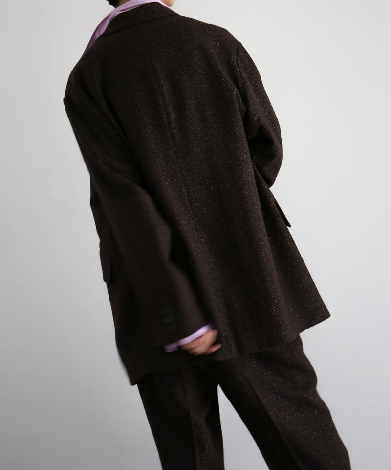 URU Silk napped tweed - over jacket "D.BROWN"