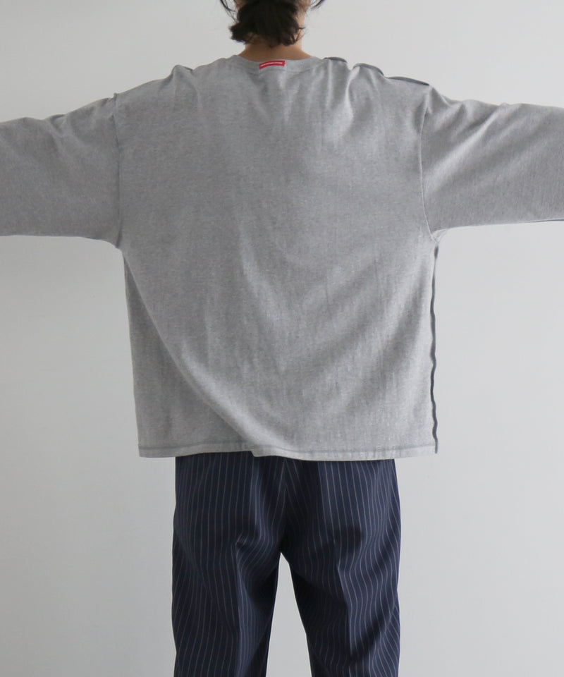ABELIA EDOWARD GOUCHA Classic ls t-shirt "GREY"