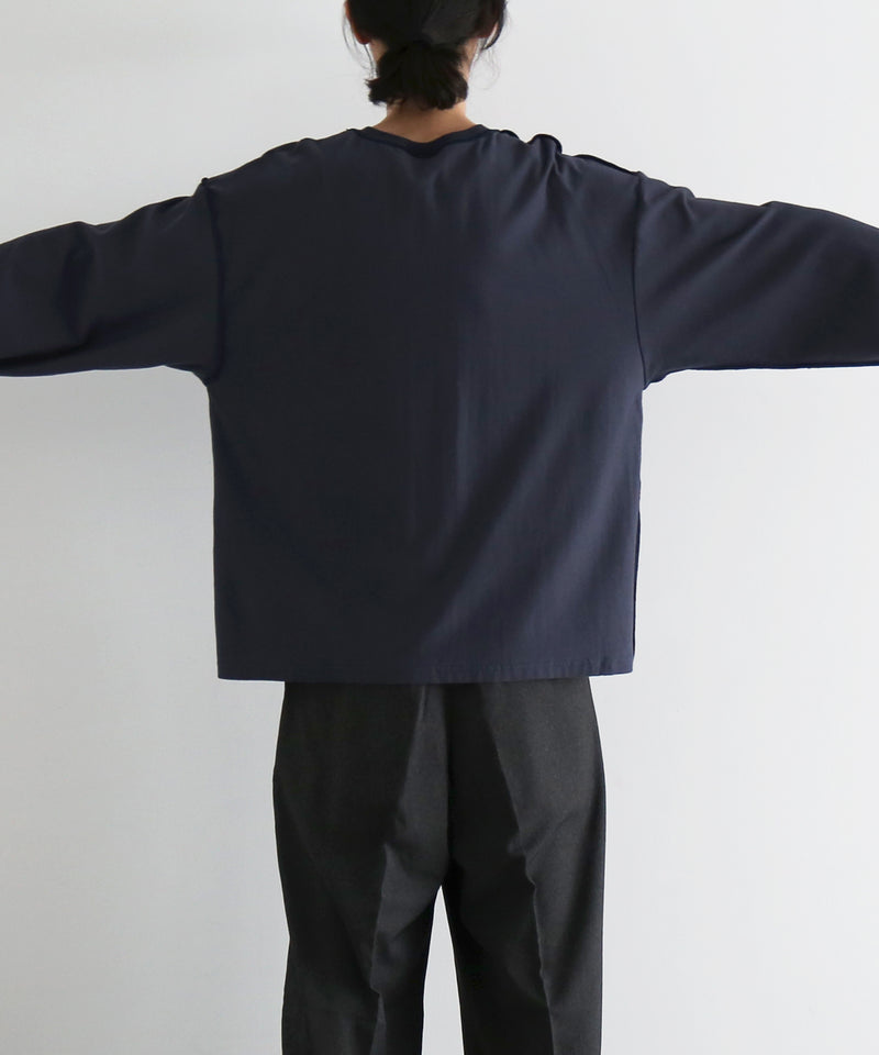 ABELIA EDOWARD GOUCHA Classic ls t-shirt "SUMI (CHARCOAL)"