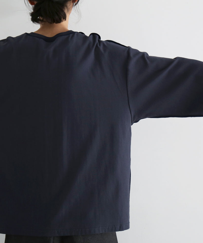 ABELIA EDOWARD GOUCHA Classic ls t-shirt "SUMI (CHARCOAL)"
