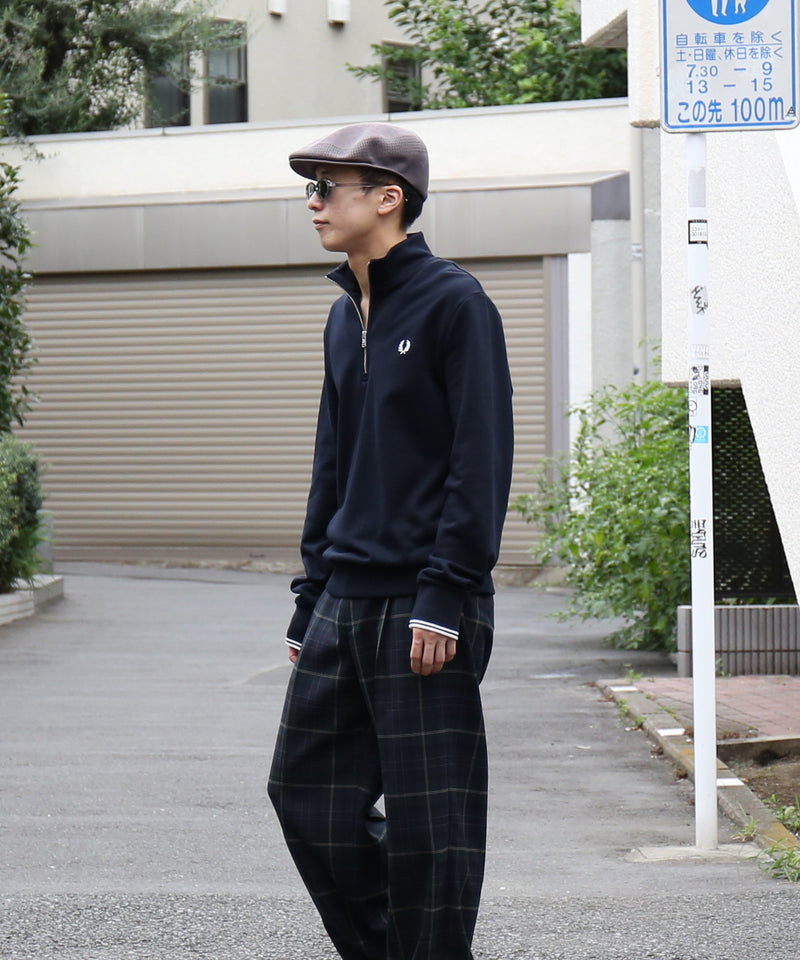 FRED PERRY Half zip sweatshirt "NAVY"