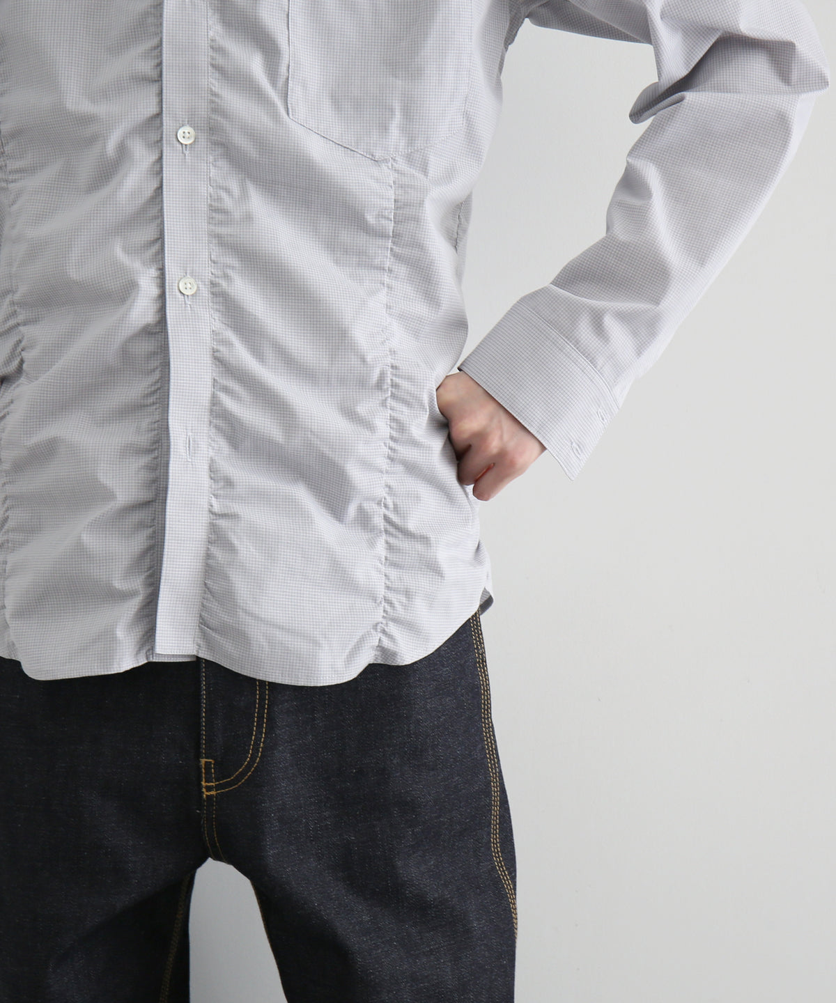ABELIA EDOWARD GOUCHA Mens shirt "GREY"